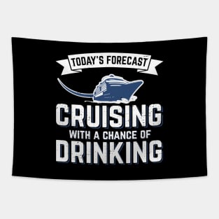 Funny Cruise Ship Cruising Vacation Honeymoon Gift Tapestry