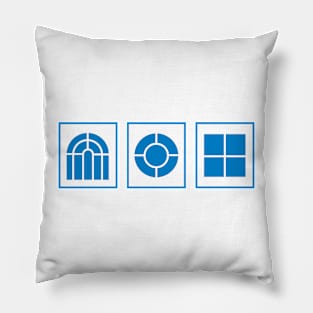 Play School windows design Pillow