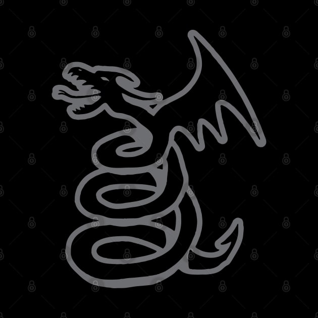 The Black Album Dragon by DnlDesigns