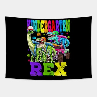 Kindergarten saurus Rex Dinosaur Back to School Tapestry