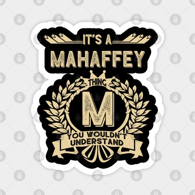 Mahaffey Magnet by Ban Guns Not Books- Typography fullcolor