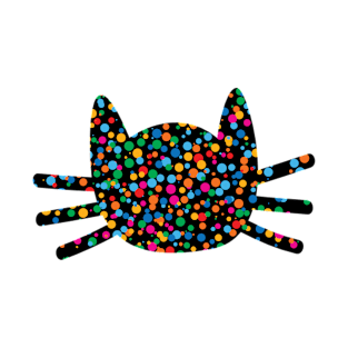 Cat Silhouette For Dot Day T-Shirt