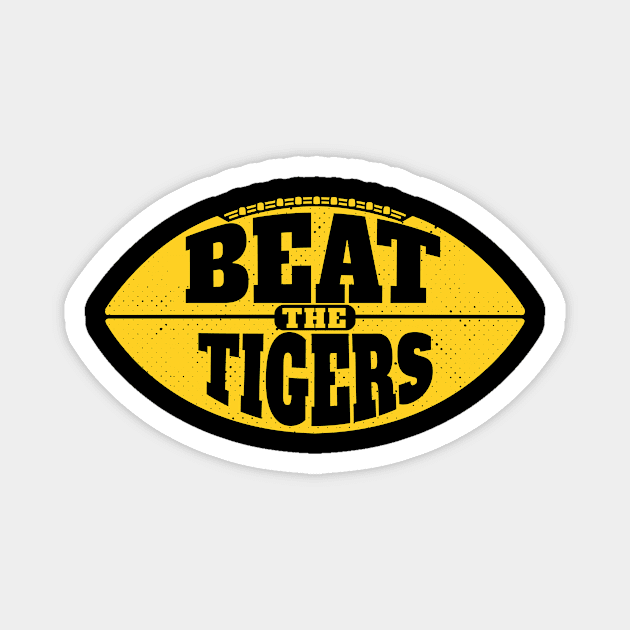 eat the Tigers // Vintage Football Grunge Gameday Magnet by SLAG_Creative