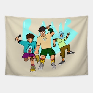 Mic Drop Crew - Street Shark Vibes Tapestry