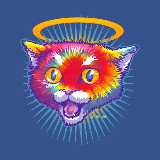 Hippie Cat Angel by cs3ink