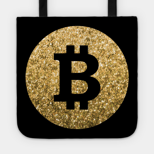 Btc Bitcoin Logo Crypto Currency Gold Btc Bitcoin Logo Crypto Currency Gold Tragetasche Teepublic De