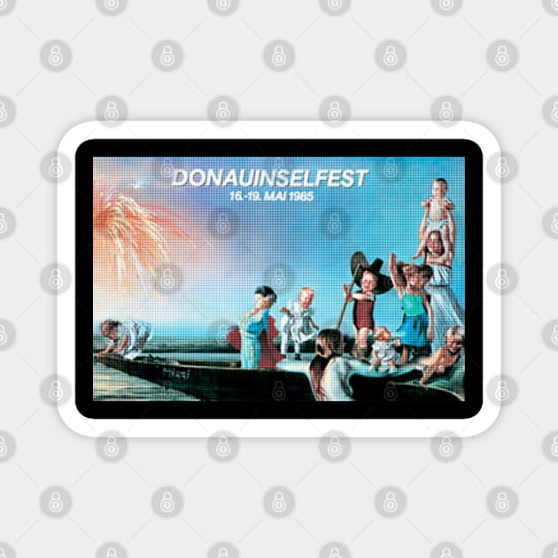 Donauinselfest Retro Magnet by nikobabin