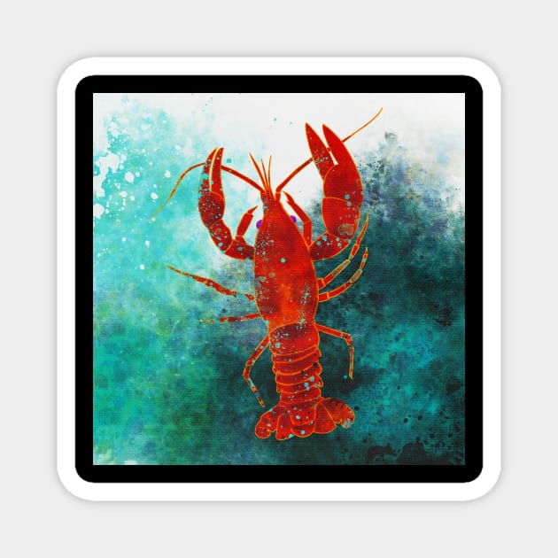 Big Ole Crawdaddy, Far From Home Magnet by Baby Grass Design