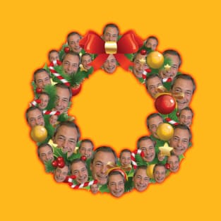 Nigel Farage UKIP Multiface Christmas Wreath T-Shirt