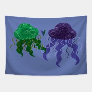 Jellyfish Couple Tapestry