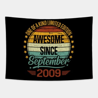 13 Year Old 13th Birthday Design for September 2009 born Limited Edition Legend BDay Gift Tapestry