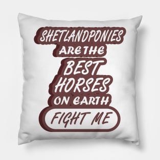 Shetlandpony Horse Small Mini Stringles Pillow