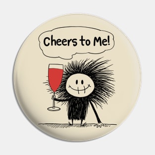 Cheers to Me!: Monster Celebrates Solo with Bubbly Whimsy Pin