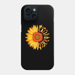 Yellow Sunflower Californian Summer United States California Phone Case