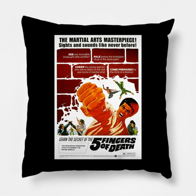 5 Fingers of Death Pillow by Scum & Villainy