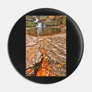 Autumn Crater Waterfall Pin