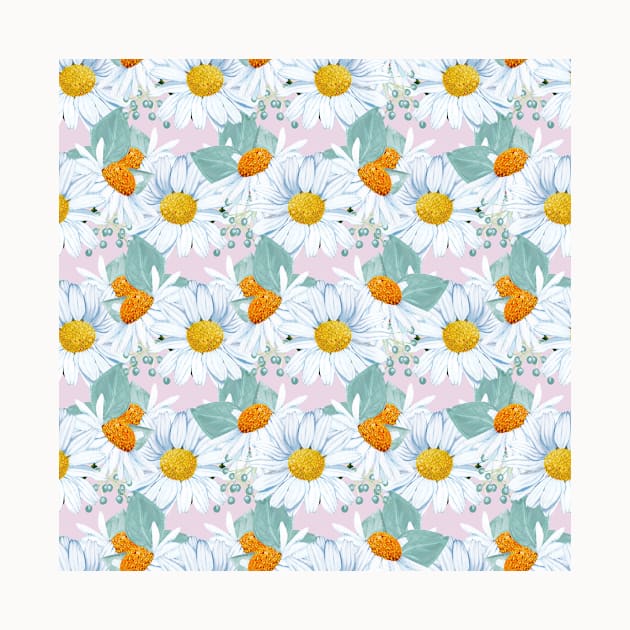 Daisy Pattern Neck Gator Daisies by DANPUBLIC