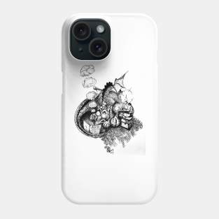 Dragon Reading a Book Phone Case