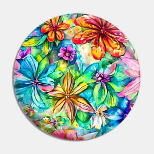 Floral Pattern Pin