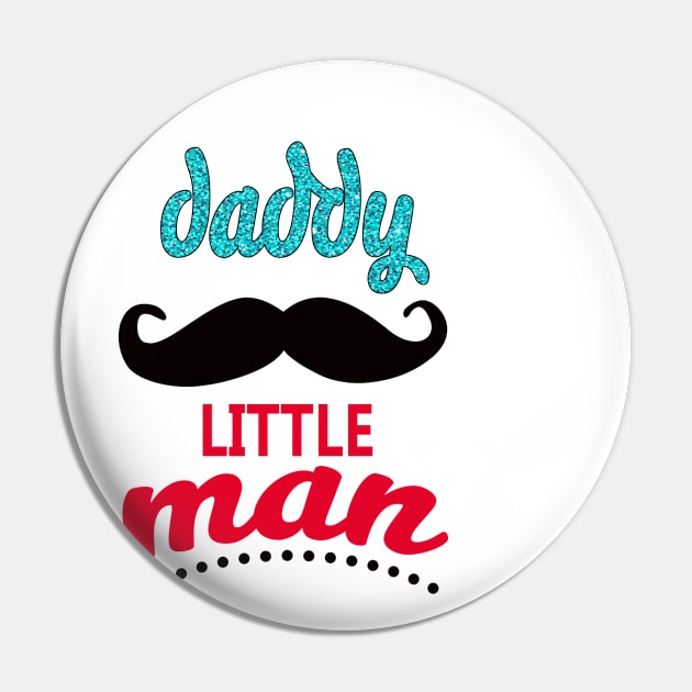 Daddy of Little Man Mustache Pin by FirmanPrintables