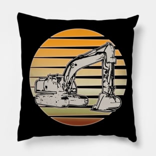 excavator operator Pillow