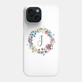 Floral Monogram I Colorful Full Blooms Phone Case