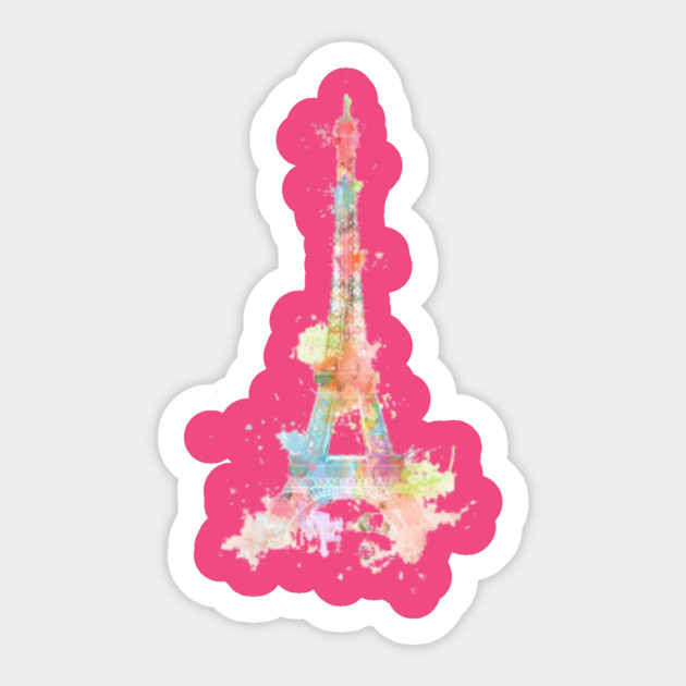 Eiffel Tower Drawing Watercolor Painting Retro Lovely Eiffel