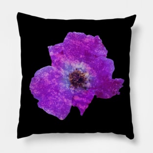 Purple rock flower Pillow