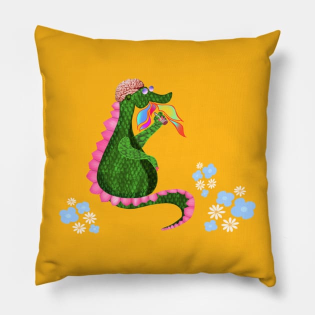 Puff the dope dragon Pillow by KdpTulinen