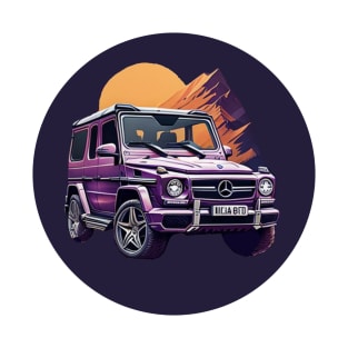 Mercedes G class with mountain T-Shirt