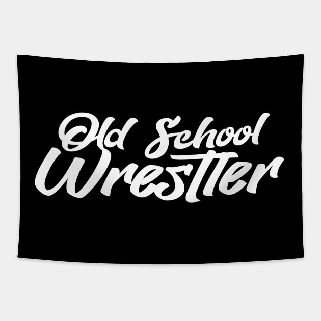 Old School Wrestler  V1 Tapestry by Cult Classic Clothing 