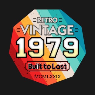 Born 1979 vintage Birthday Retro T-Shirt