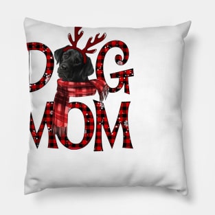 Black Labrador Mom Christmas Dog Mom Dog Lovers Pillow