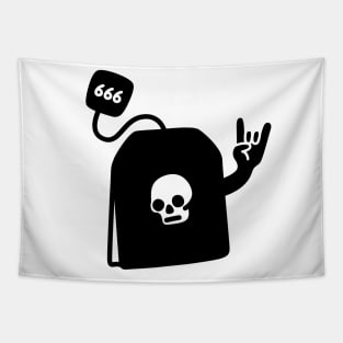 Heavy Metal Black Tea Bag Tapestry