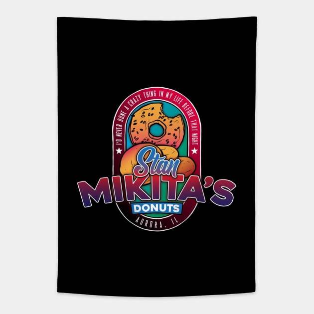 Stan Mikita's Donuts Tapestry by Baddest Shirt Co.