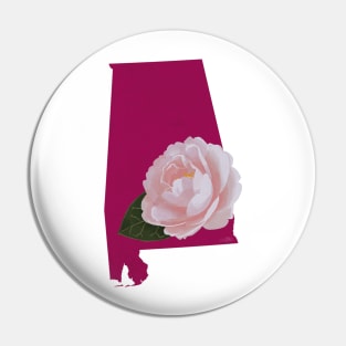 Alabama Camellia Pin