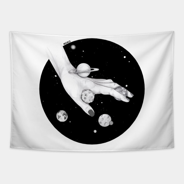 orbit and shine Tapestry by MOKO