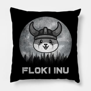 Vintage Floki Inu Coin To The Moon Floki Army Crypto Token Cryptocurrency Blockchain Wallet Birthday Gift For Men Women Kids Pillow