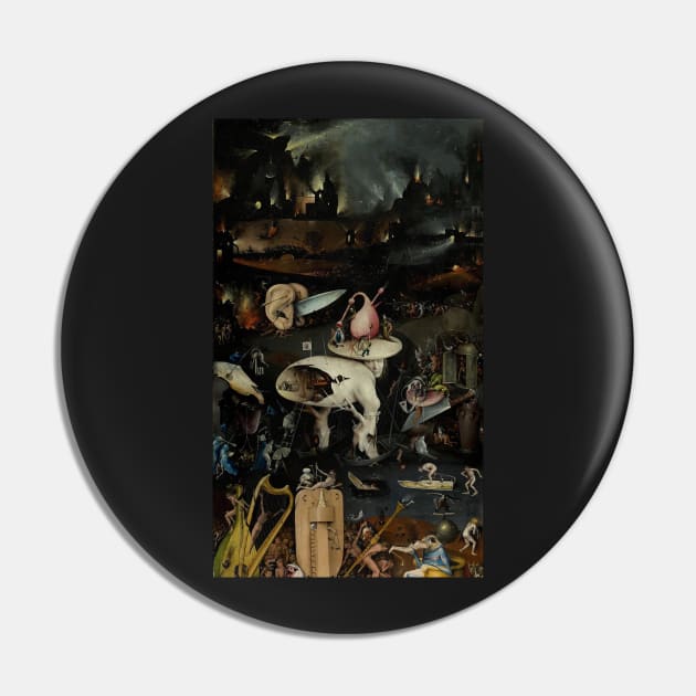 Hell, The Garden of Earthly Delights - Hieronymus Bosch Pin by themasters