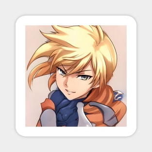 Blonde Hair Anime Boy Magnet