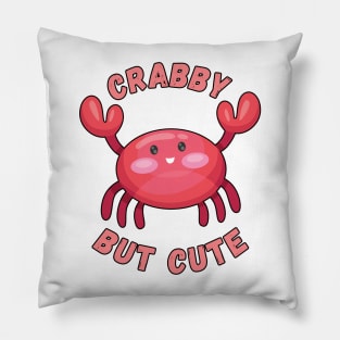 Cute crab crabby but cute Pillow