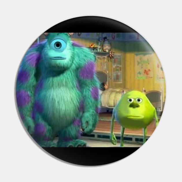 Mike Wazowski and Sully Face Swap Meme Pin by artsylab