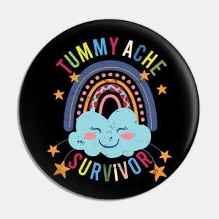 Tummy Ache Survivor Rainbows Stomach Aches Abdominal Pain Pin