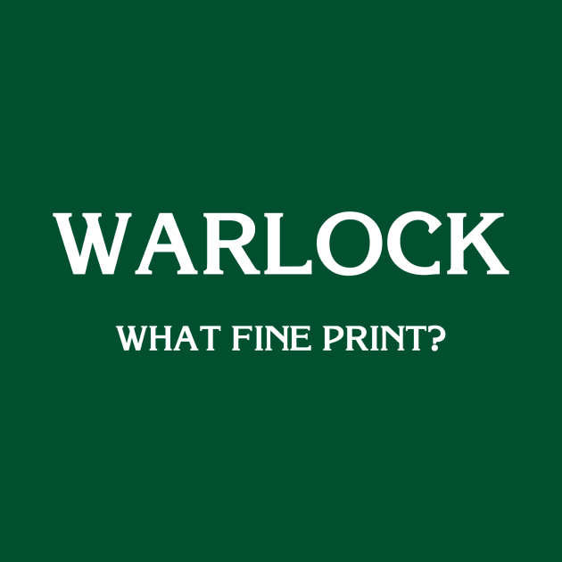 D&D: Warlock (Fine Print) by Kiaxet