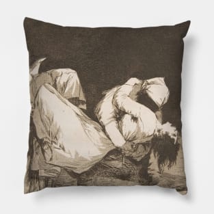 They Carried Her Off! by Francisco Goya Pillow