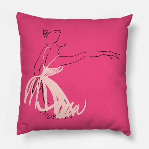 Ballerina Pillow by Mako Design 