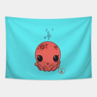 Cute Octopus in kawaii style Tapestry