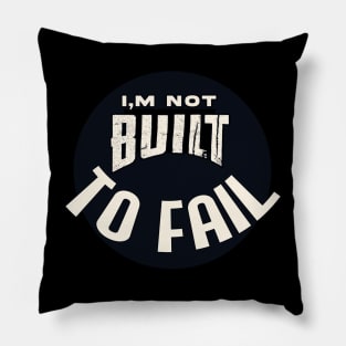 Built for Success: Inspirational Motivational Quotes Pillow