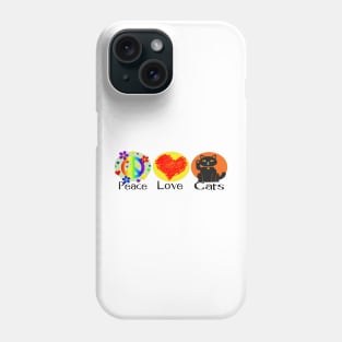 Peace, Love. Cats Phone Case