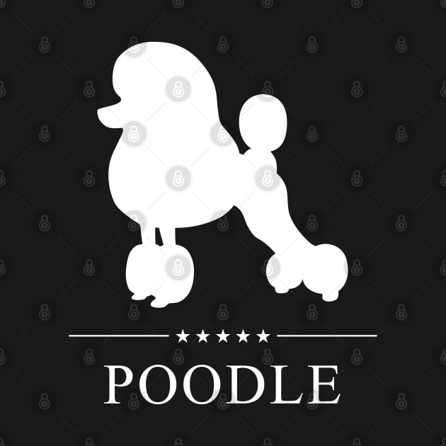 Poodle Dog White Silhouette by millersye